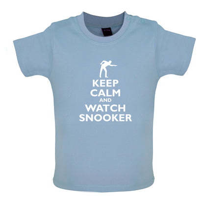 Keep Calm and Watch Snooker Baby T Shirt