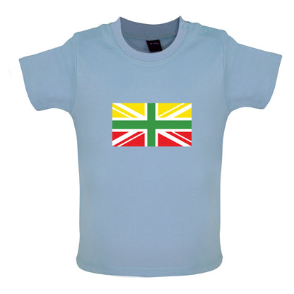 Lithuanian Union Jack Baby T Shirt