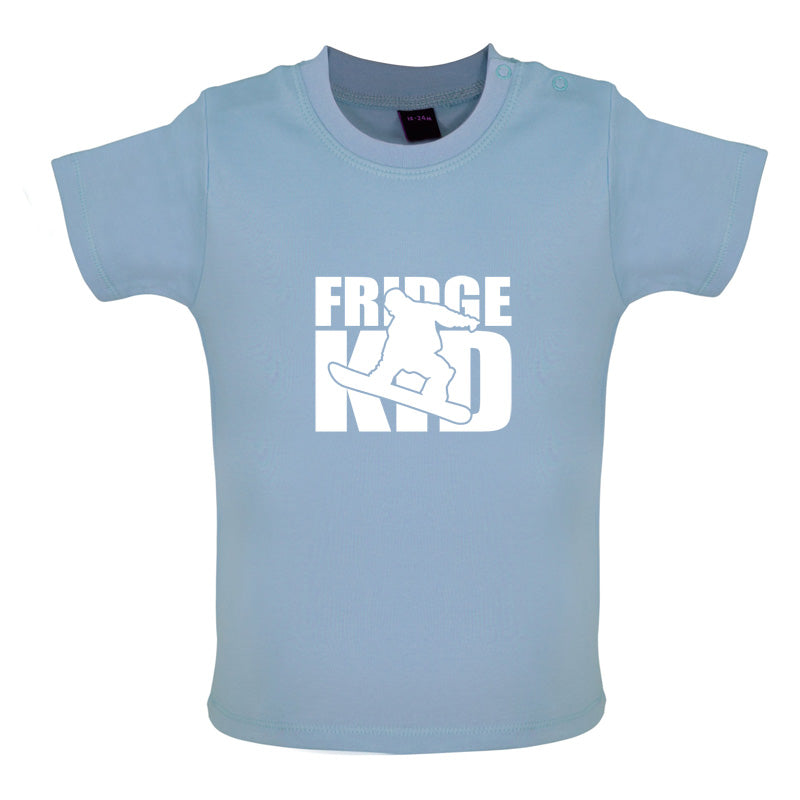 Fridge Kids Snowboard Baby T Shirt