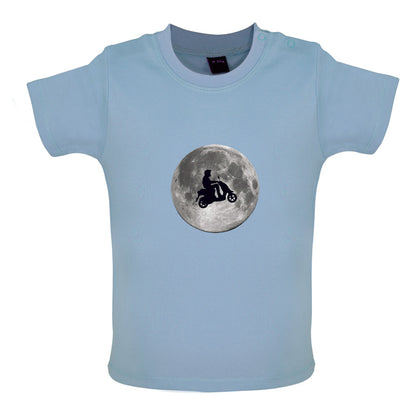 Moped Moon Baby T Shirt