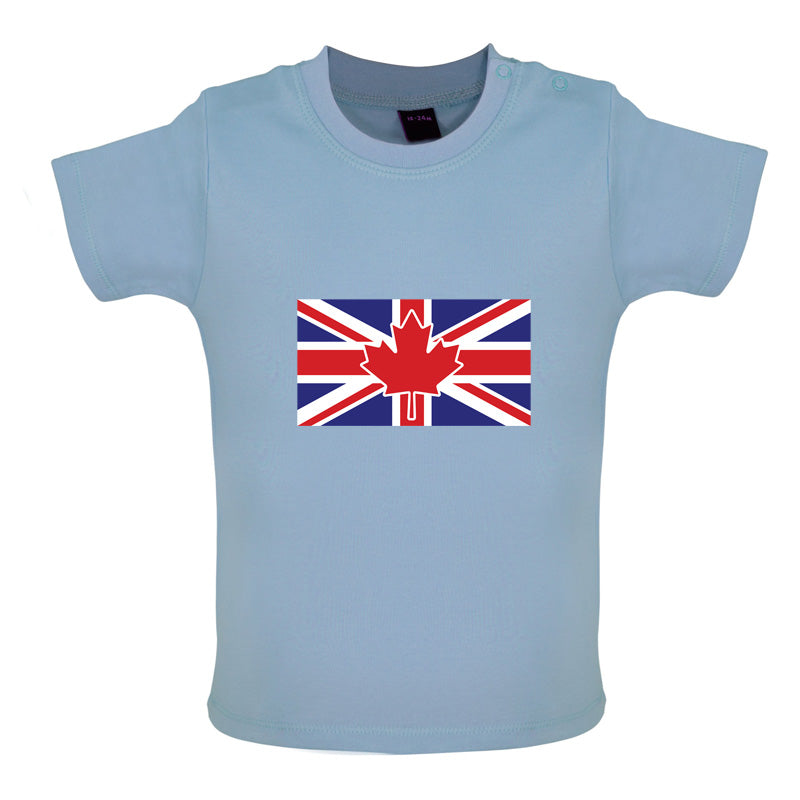 Canadian Union Jack Flag Baby T Shirt