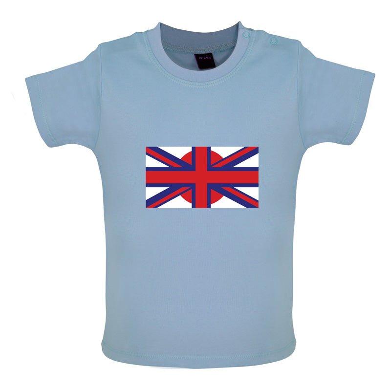 Japanese Union Jack Flag  Baby T Shirt