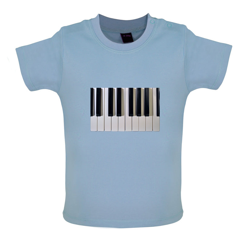 Piano Keys Colour Baby T Shirt