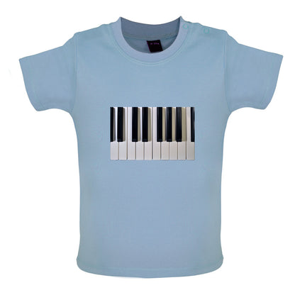 Piano Keys Colour Baby T Shirt