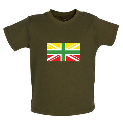 Lithuanian Union Jack Baby T Shirt