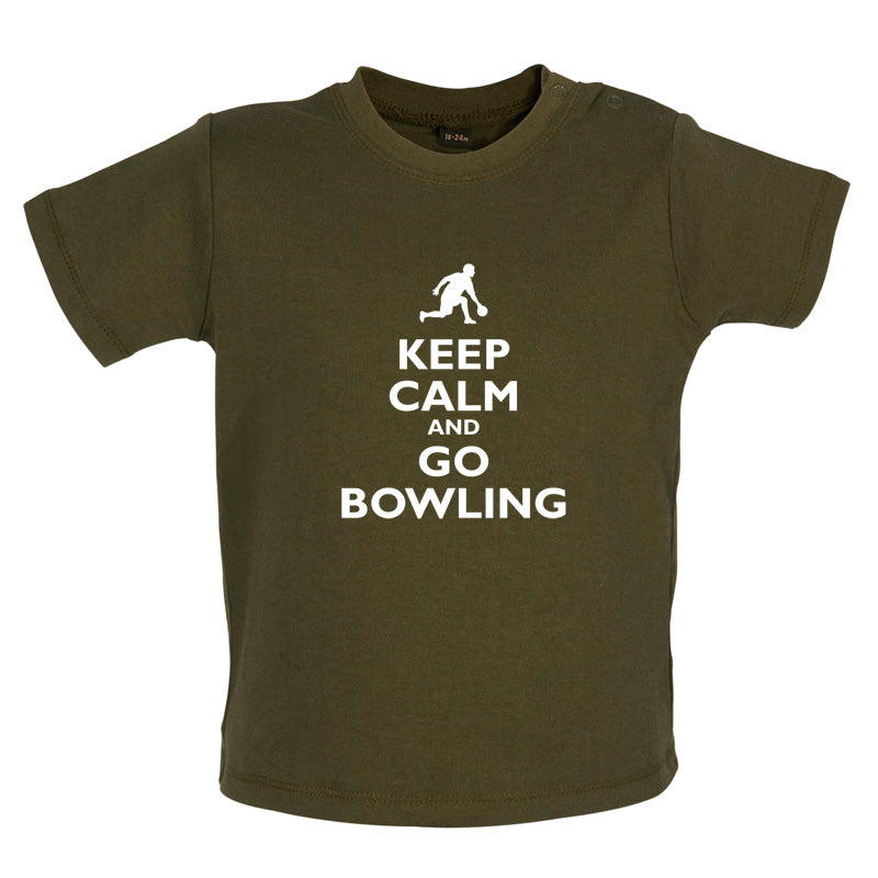Keep Calm and Go Bowling Baby T Shirt