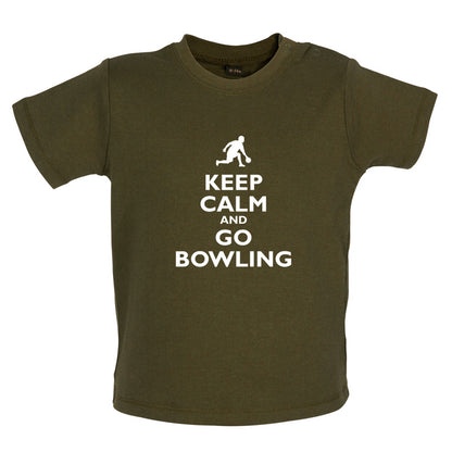 Keep Calm and Go Bowling Baby T Shirt