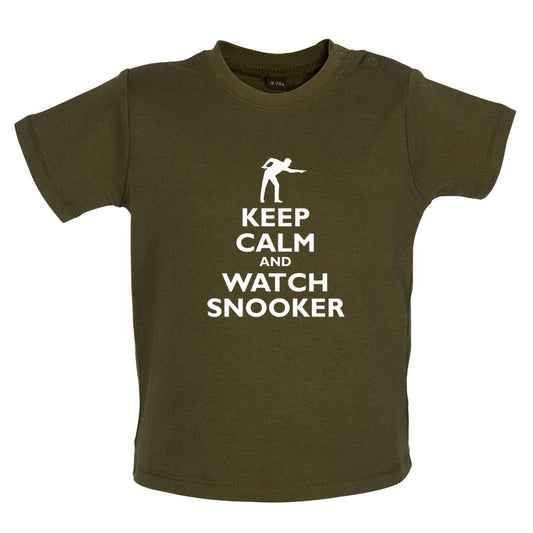 Keep Calm and Watch Snooker Baby T Shirt
