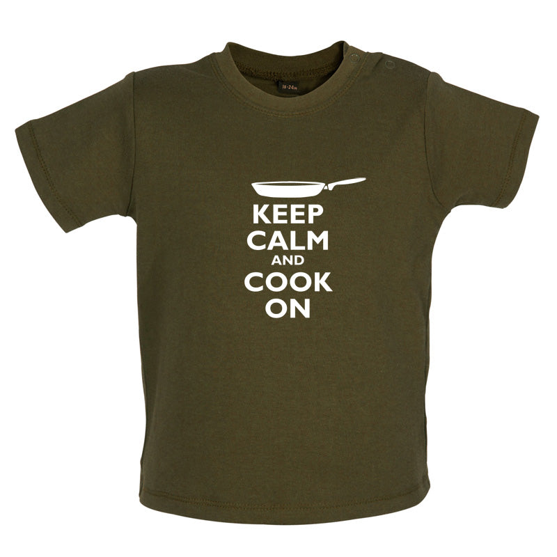 Keep Calm and Cook On Baby T Shirt