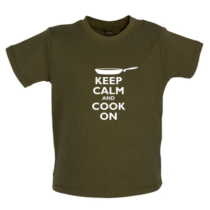 Keep Calm and Cook On Baby T Shirt