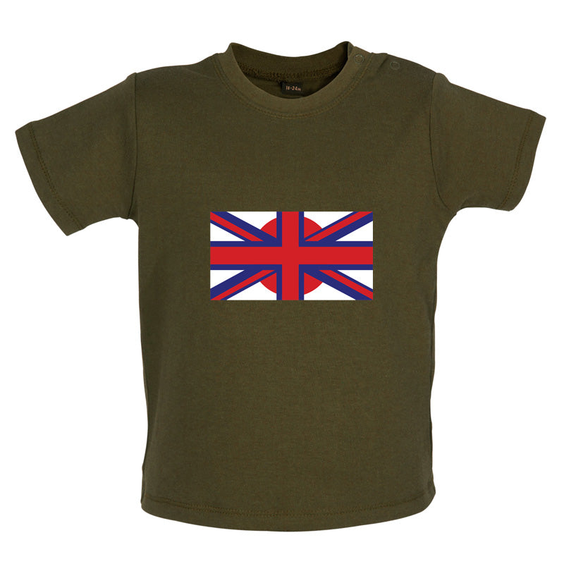 Japanese Union Jack Flag  Baby T Shirt