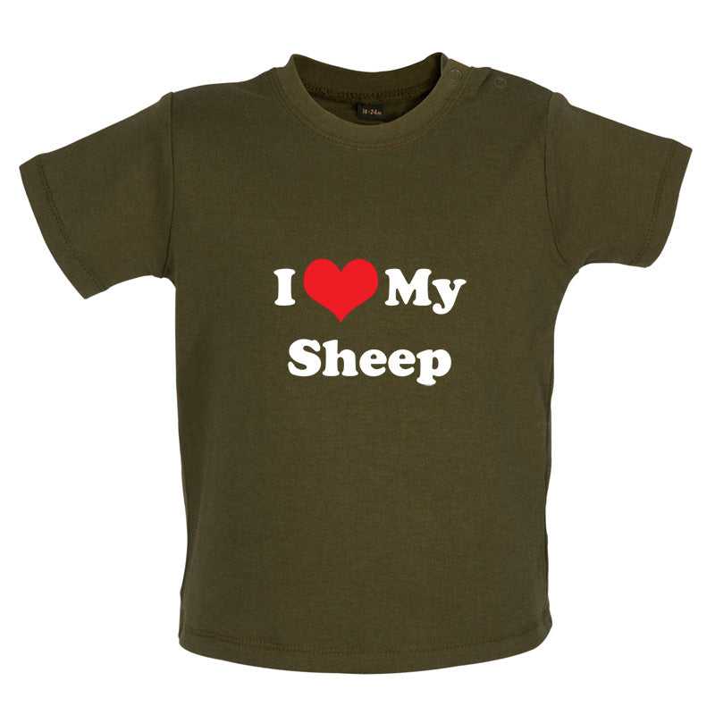I Love My Sheep Baby T Shirt