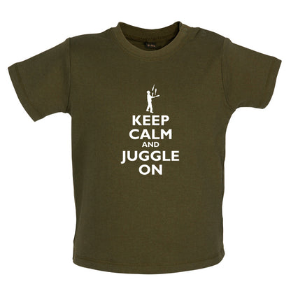 Keep Calm and Juggle On Baby T Shirt