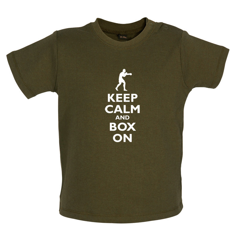 Keep Calm and Box On Baby T Shirt