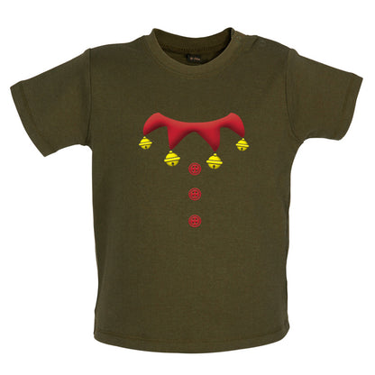 Christmas Elf Suit Baby T Shirt