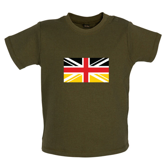 German Union Jack Flag Baby T Shirt