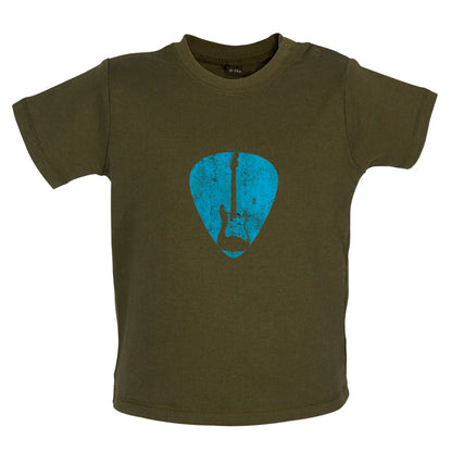 Guitar Pick Full Silhouette Baby T Shirt