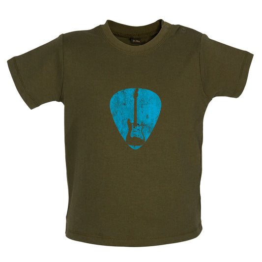 Guitar Pick Full Silhouette Baby T Shirt