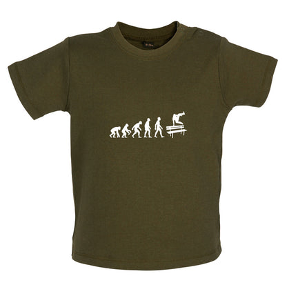 Evolution Of Man Freerunning Baby T Shirt
