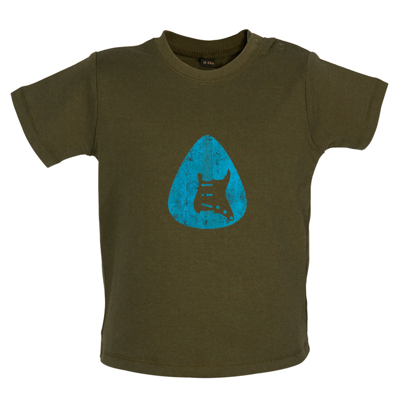 Guitar Pick Scratch Plate Baby T Shirt