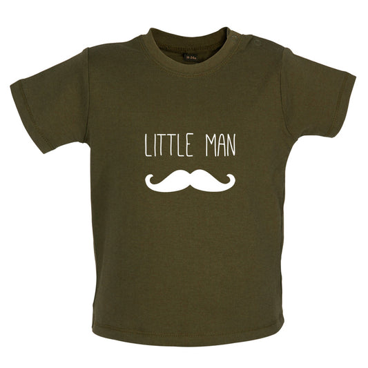 Little Man (Moustache) Baby T Shirt