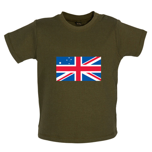 Australian Union Jack Flag Baby T Shirt