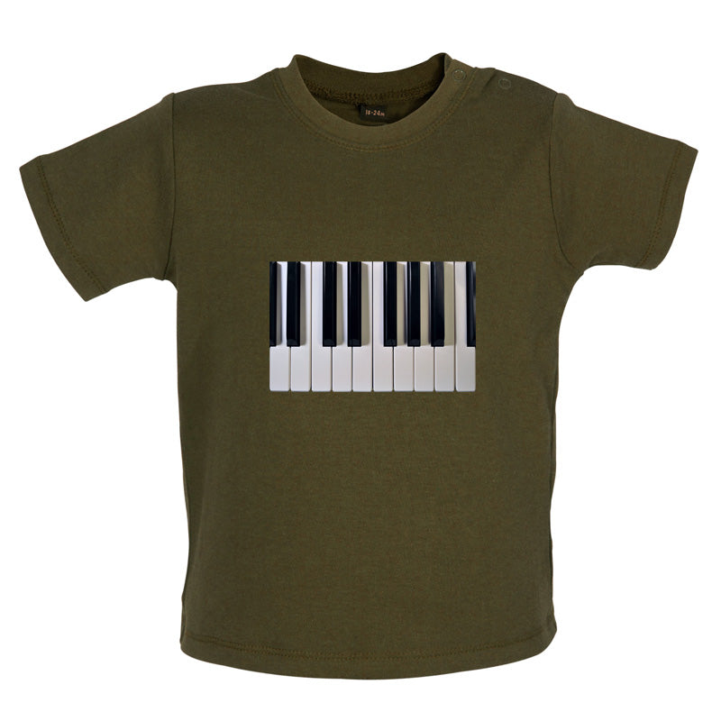 Piano Keys Colour Baby T Shirt