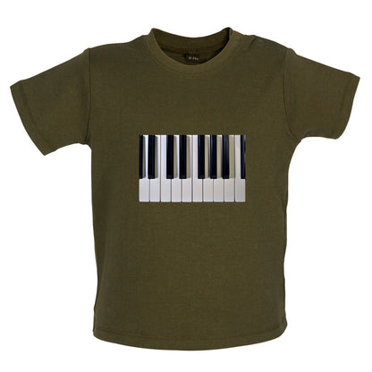 Piano Keys Colour Baby T Shirt