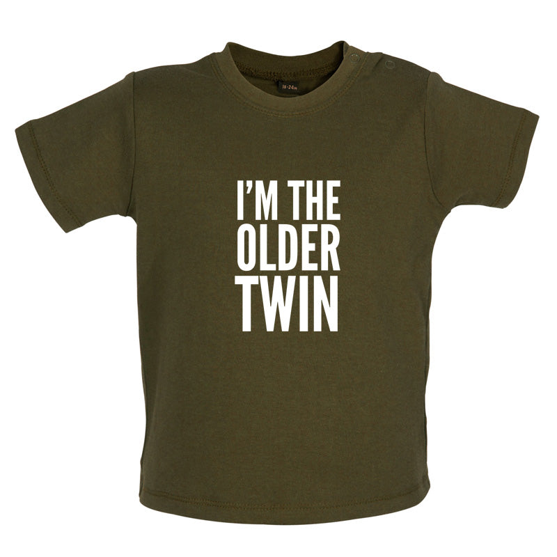 I'm The Older Twin Baby T Shirt