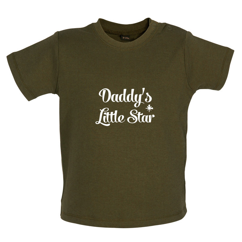 Daddy's Little Star Baby T Shirt