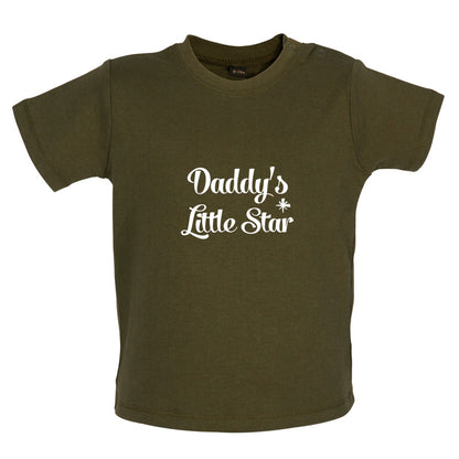 Daddy's Little Star Baby T Shirt