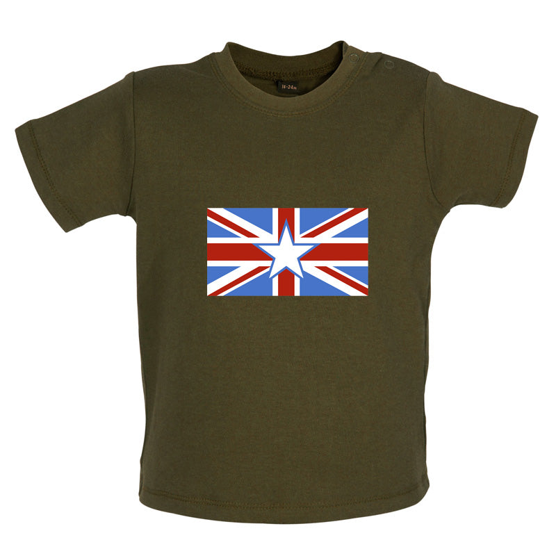 Somalian Union Jack Flag Baby T Shirt