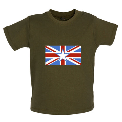 Somalian Union Jack Flag Baby T Shirt