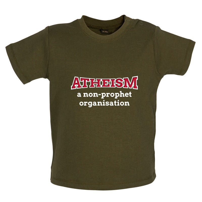 Atheism A Non Prophet Organisation Baby T Shirt