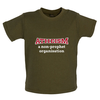 Atheism A Non Prophet Organisation Baby T Shirt