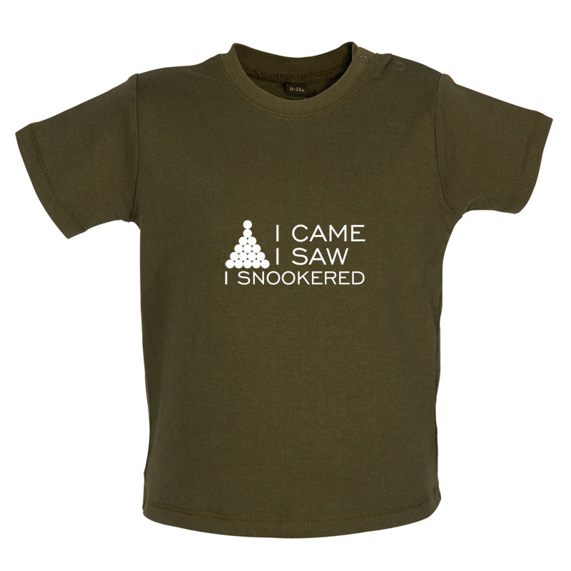 I Came I Saw I Snookered Baby T Shirt