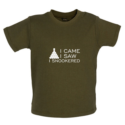 I Came I Saw I Snookered Baby T Shirt