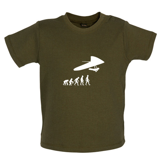 Evolution Of Man Hang Glider Baby T Shirt