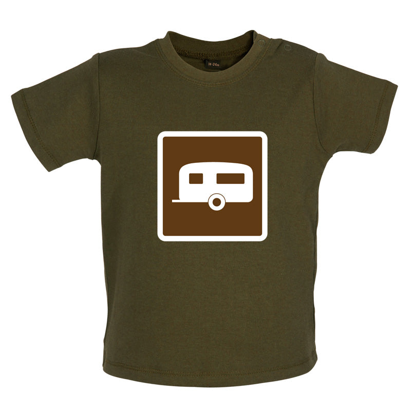 Caravan Sign Baby T Shirt