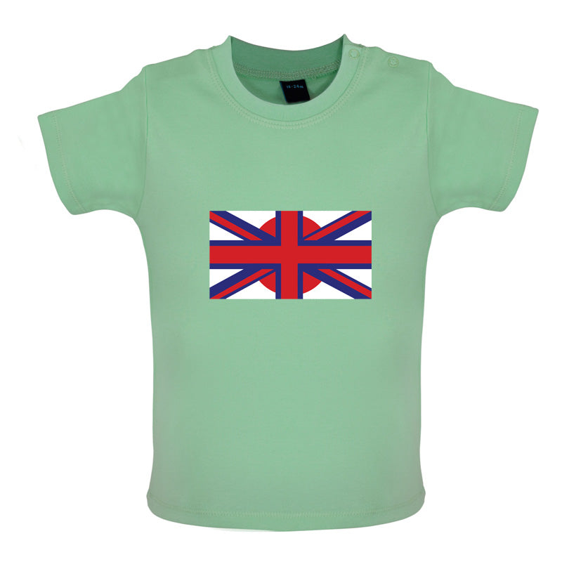 Japanese Union Jack Flag  Baby T Shirt