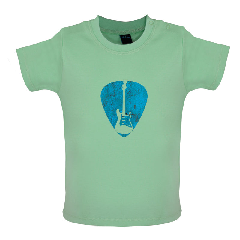 Guitar Pick Full Silhouette Baby T Shirt