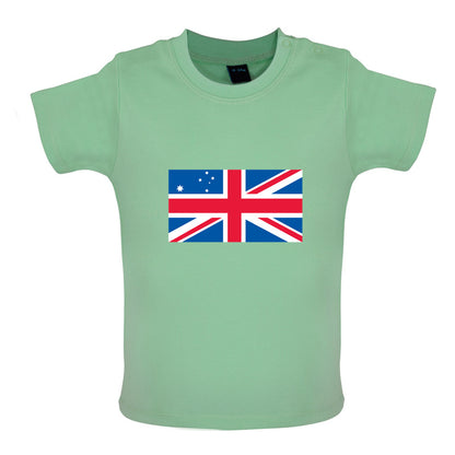 Australian Union Jack Flag Baby T Shirt