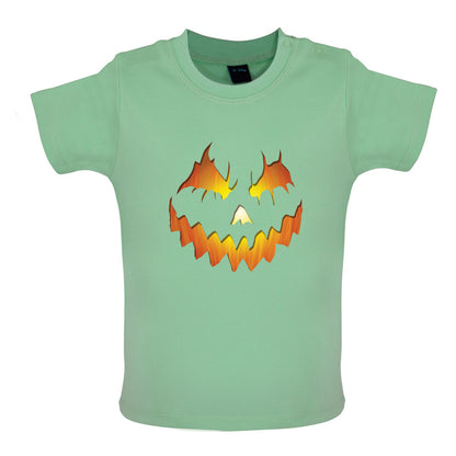 Halloween Pumpkin Face Baby T Shirt