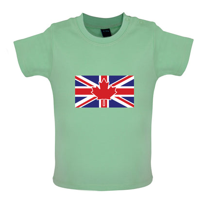 Canadian Union Jack Flag Baby T Shirt