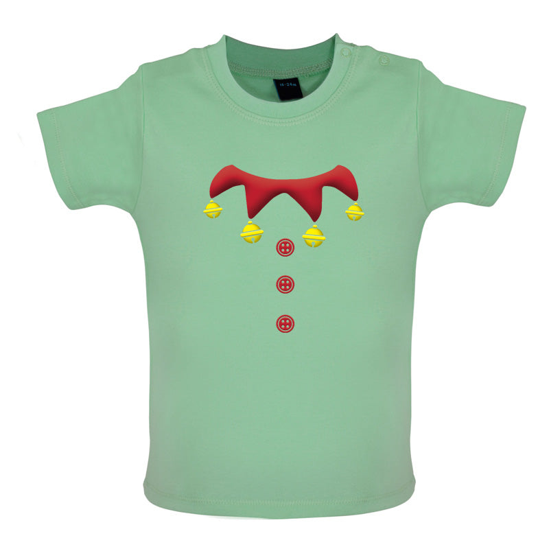 Christmas Elf Suit Baby T Shirt