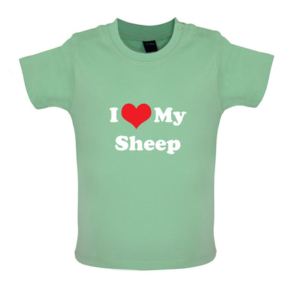 I Love My Sheep Baby T Shirt