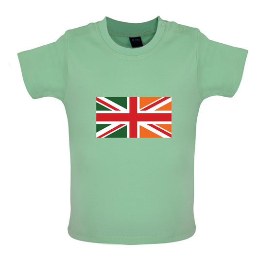 Irish Union Jack Flag Baby T Shirt