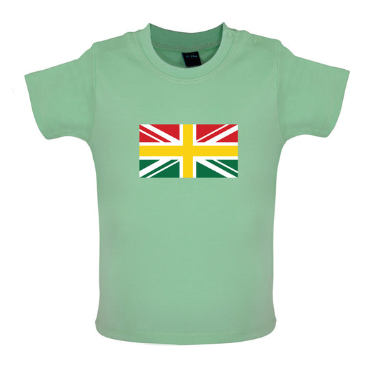 Ghanaian Union Jack Flag Baby T Shirt