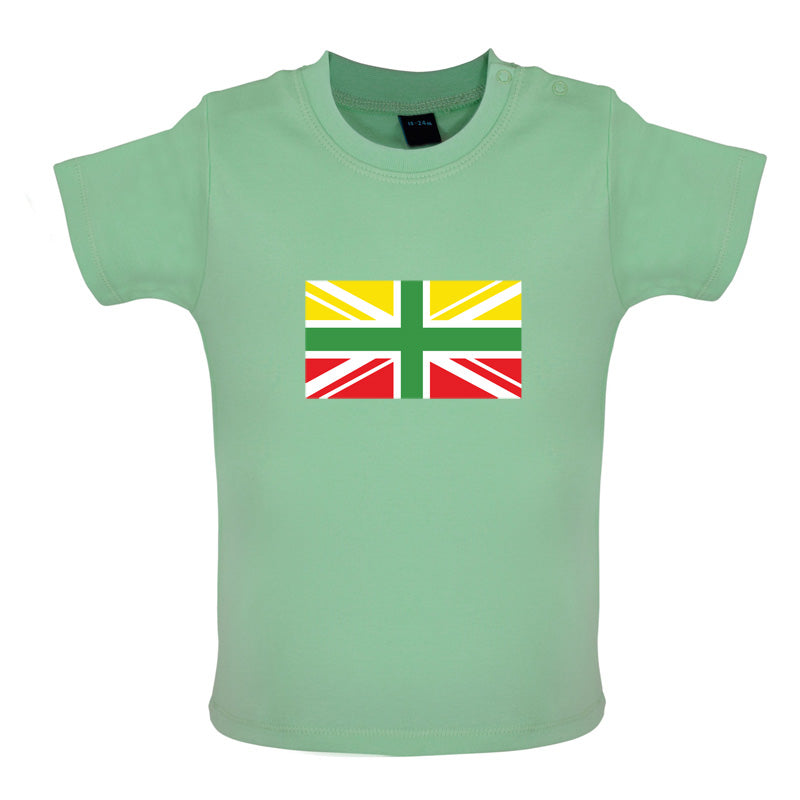 Lithuanian Union Jack Baby T Shirt