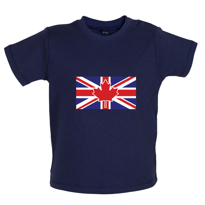 Canadian Union Jack Flag Baby T Shirt